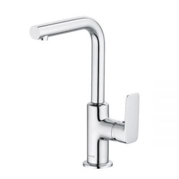 Baterie lavoar Kludi, Pure & Style, tip L, ventil metalic, crom