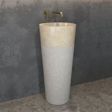 Lavoar freestanding Karag Bora 40x90 cm Crem