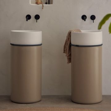 Lavoar freestanding Sanycces Tempo maro mat cu franghie