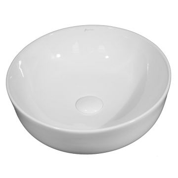 Lavoar pe blat Fluminia, Amereta, rotund, 41 x 41 cm, alb