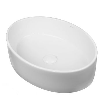 Lavoar pe blat Fluminia, Hera, oval, 50 x 35.5 cm, alb