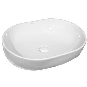 Lavoar pe blat Fluminia, Odera, oval, 60 x 41.5 cm, alb