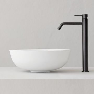 Lavoar pe blat Sanycces Bol, alb mat - Dimensiune 41x15 cm