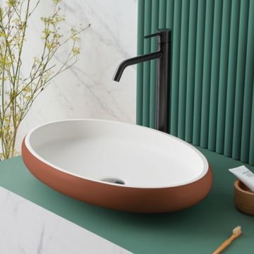 Lavoar pe blat Sanycces Eslida, alb/maro mat