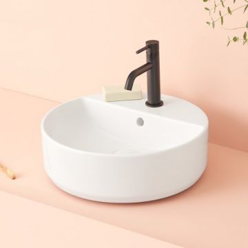 Lavoar pe blat Sanycces Mantua, alb lucios