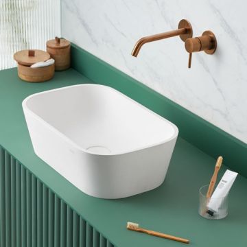 Lavoar pe blat Sanycces Rust, alb mat