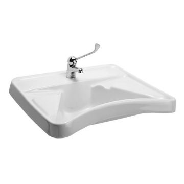 Lavoar pentru persoane cu dizabilitati, Hatria, Autonomy, 68x60 cm, alb