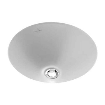 Lavoar sub blat VilleroyBoch, LoopFriends, rotund, fara preaplin, CeramicPlus, alb alpin