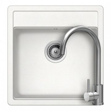 Set chiuveta bucatarie Schock Nemo N-100S Cristalite + baterie bucatarie Schock Prima - Culoare Vanilla