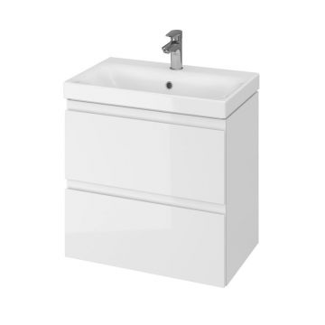 Set mobilier cu lavoar Cersanit, Moduo 60 cm, alb