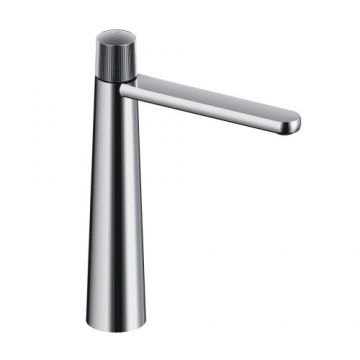 Baterie inalta lavoar Sanycces Dedal plisat, crom - Culoare Crom