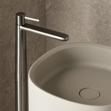 Baterie lavoar freestanding Sanycces Dedal, crom - Culoare Crom