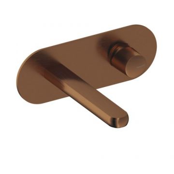 Baterie lavoar incastrata Sanycces Dedal plisat, rose gold - Culoare rose gold