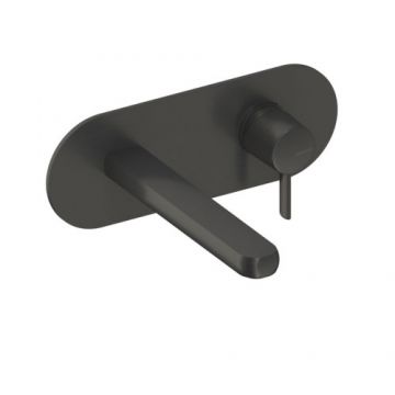 Baterie lavoar incastrata Sanycces Dedal, raw metal - Culoare Gri inchis