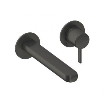 Baterie lavoar incastrata Sanycces Dedal, raw metal - Culoare Gri inchis