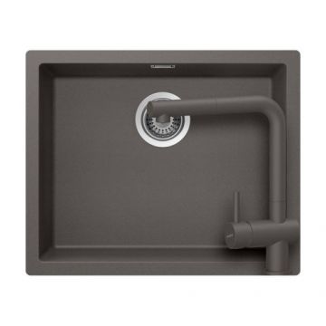 Set chiuveta bucatarie Schock Kaia N-100XL + baterie bucatarie Schock Epos Extensibil - Culoare silverstonee