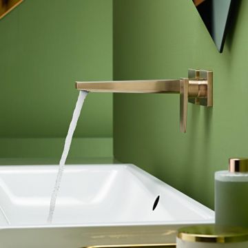 Baterie lavoar Hansgrohe Metropol, 1/2'', marimea L, necesita valva incastrata, fara ventil, brushed bronze - 32526140