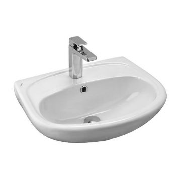 Lavoar semirotund Fayans POP, portelan, alb, 55 x 45 x 20 cm