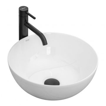 Lavoar pe blat, ceramic, Rea Stella, 36 cm, alb