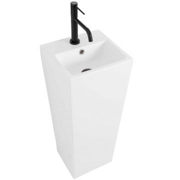 Lavoar stativ ceramic Rea Kamila, 32.5 cm, alb